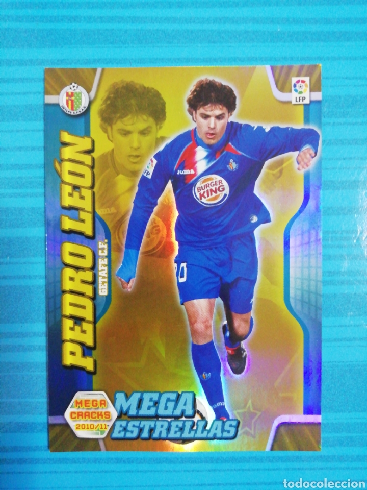 Cromos de f&uacute;tbol: Pedro Le&oacute;n. Getafe. Megacracks 2010/11 - Foto 1