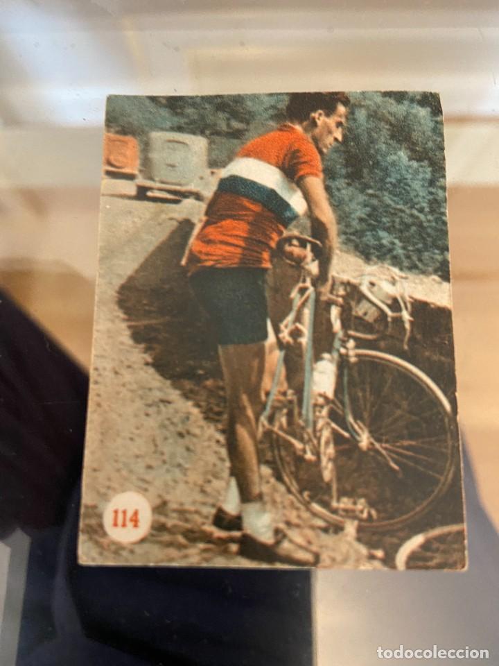 Cromos de F&uacute;tbol: ESCENAS DEPORTIVAS N&ordm; 114 GEMINIAMI GIRO 1953 CICLISMO no pegado