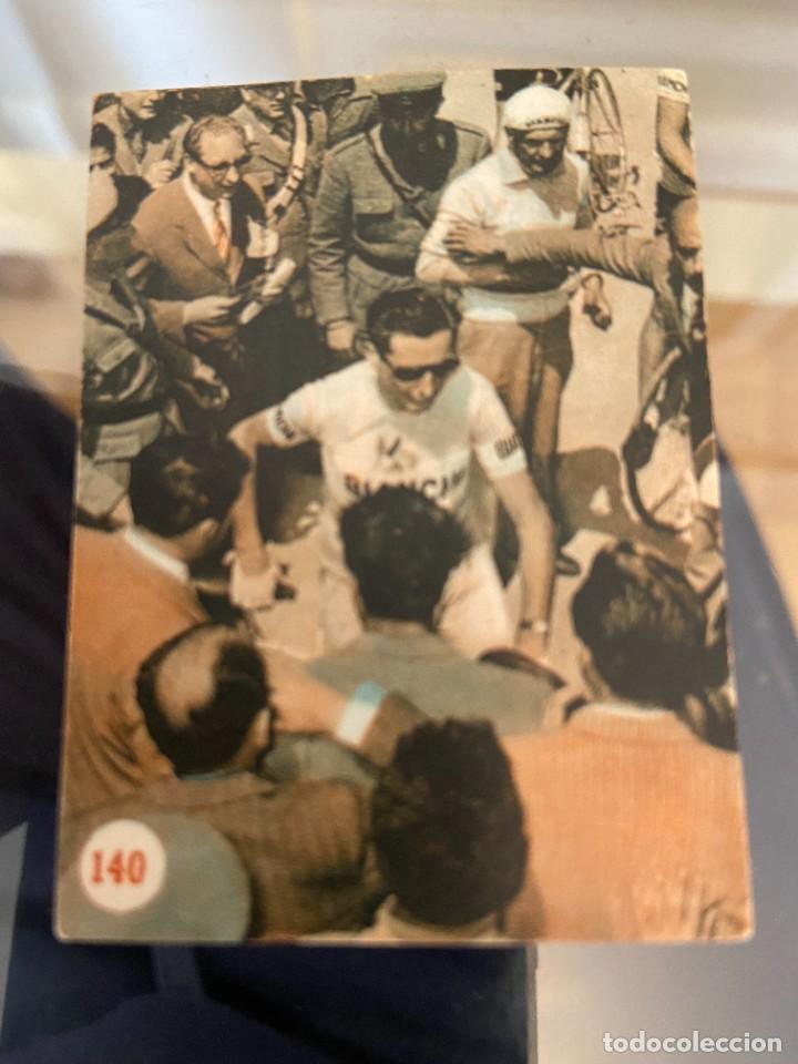 Cromos de F&uacute;tbol: ESCENAS DEPORTIVAS N&ordm; 140 COPPI GIRO 1953 CICLISMO no pegado como nuevo