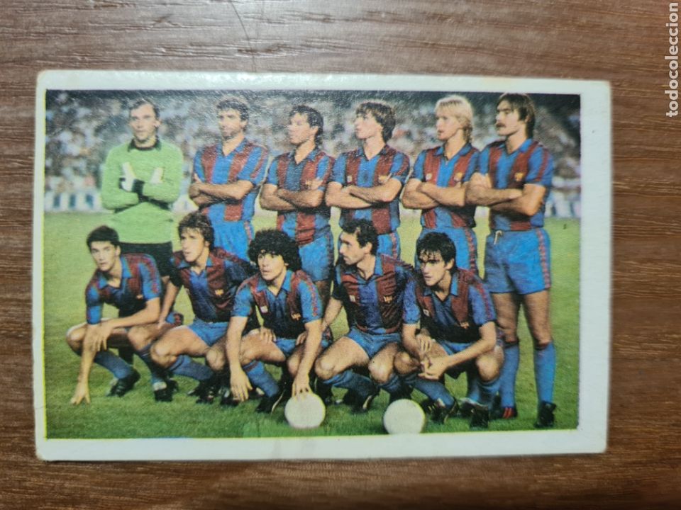 Cromos de F&uacute;tbol: MARADONA FUTBOL 84 CROMOS CANO ALINEACION FC BARCELONA NUEVO