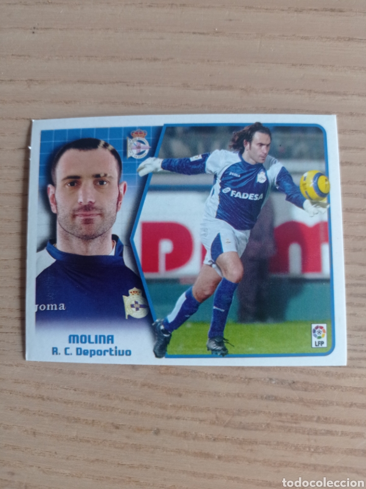 Cromos de f&uacute;tbol: F&Uacute;TBOL CROMO MOLINA DEPORTIVO CORU&Ntilde;A LIGA EDICIONES ESTE 2005 2006 NUNCA PEGADO