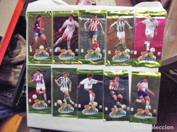 Cromos de f&uacute;tbol: 10 SOBRES SIN ABRIR DE LA LIGA 2004 TOP