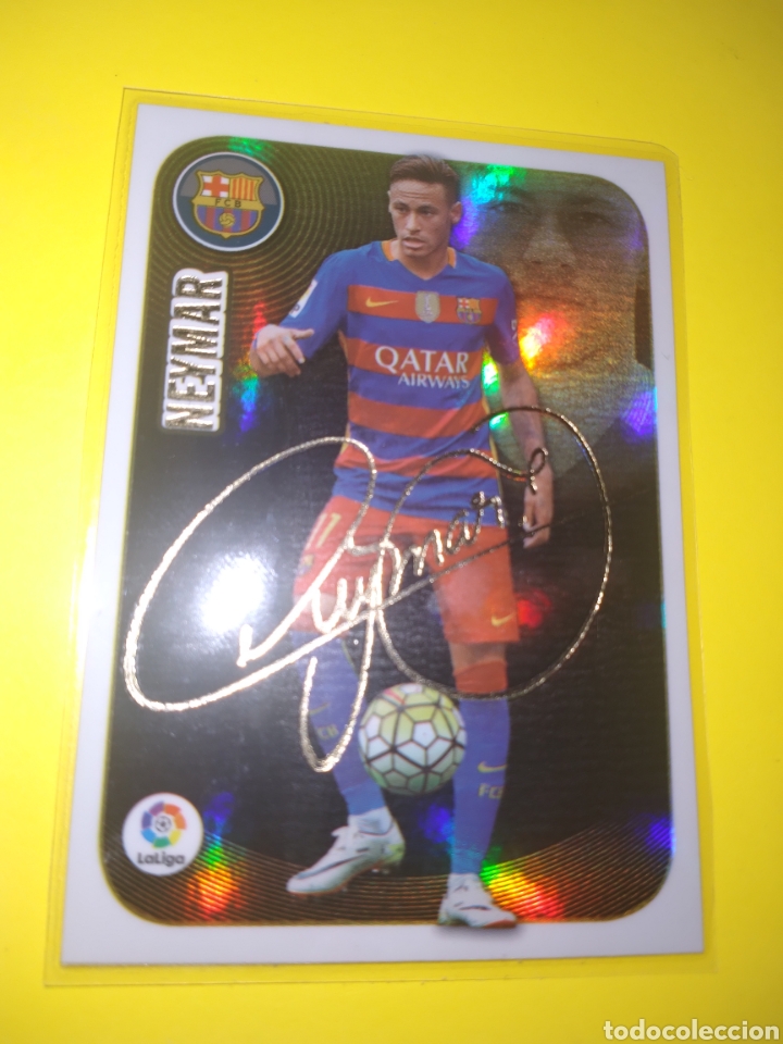 Cromos de f&uacute;tbol: Neymar serigrafiada Este 2016-17 - Foto 2