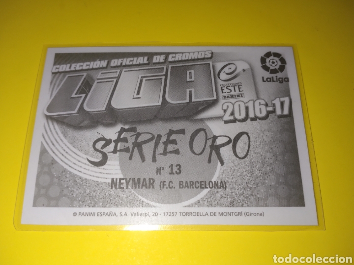 Cromos de f&uacute;tbol: Neymar serigrafiada Este 2016-17 - Foto 3
