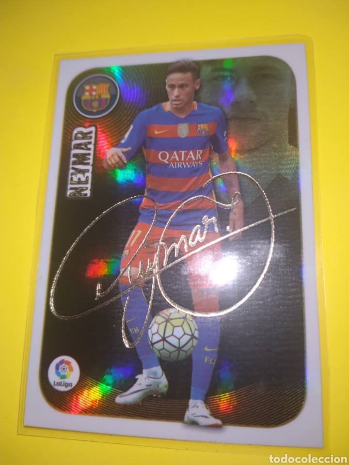 Cromos de f&uacute;tbol: Neymar serigrafiada Este 2016-17 - Foto 1