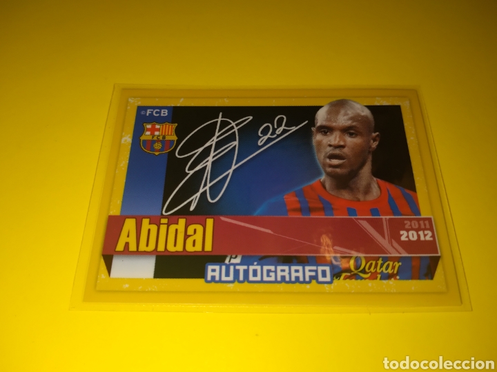 Cromos de f&uacute;tbol: Eric Abidal serigrafiada Barcelona 11-12 - Foto 2