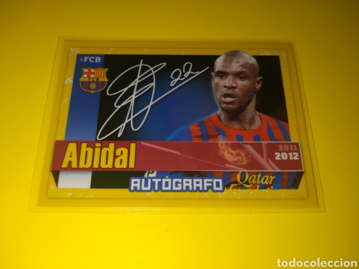 Cromos de f&uacute;tbol: Eric Abidal serigrafiada Barcelona 11-12 - Foto 1