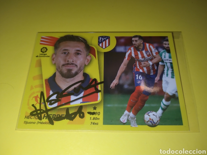 Cromos de f&uacute;tbol: Herrera firmado Este 21-22 - Foto 2