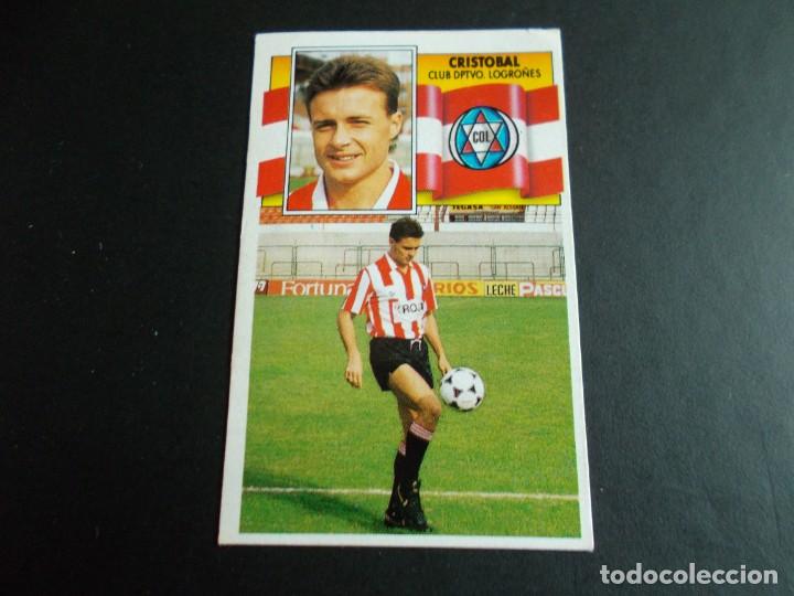Cromos de f&uacute;tbol: ESTE 90-91 CRISTOBAL LOGRO&Ntilde;ES NUEVO SIN PEGAR - Foto 1