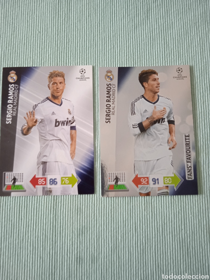 Cromos de f&uacute;tbol: Sergio Ramos Adrenalyn Champions league lote 2 cromos - Foto 1