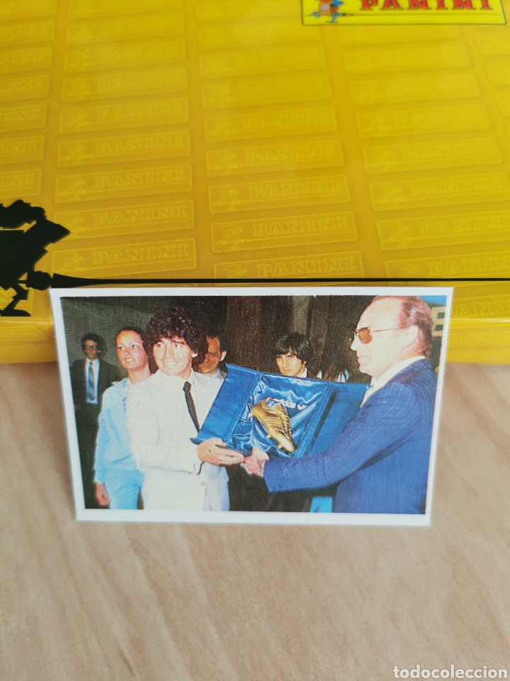 Cromos de F&uacute;tbol: # 19 Mis trofeos 84/85 Maradona &rdquo;sus Driblings&rdquo; &rdquo;sus goles&rdquo; cromoesport - sin pegar