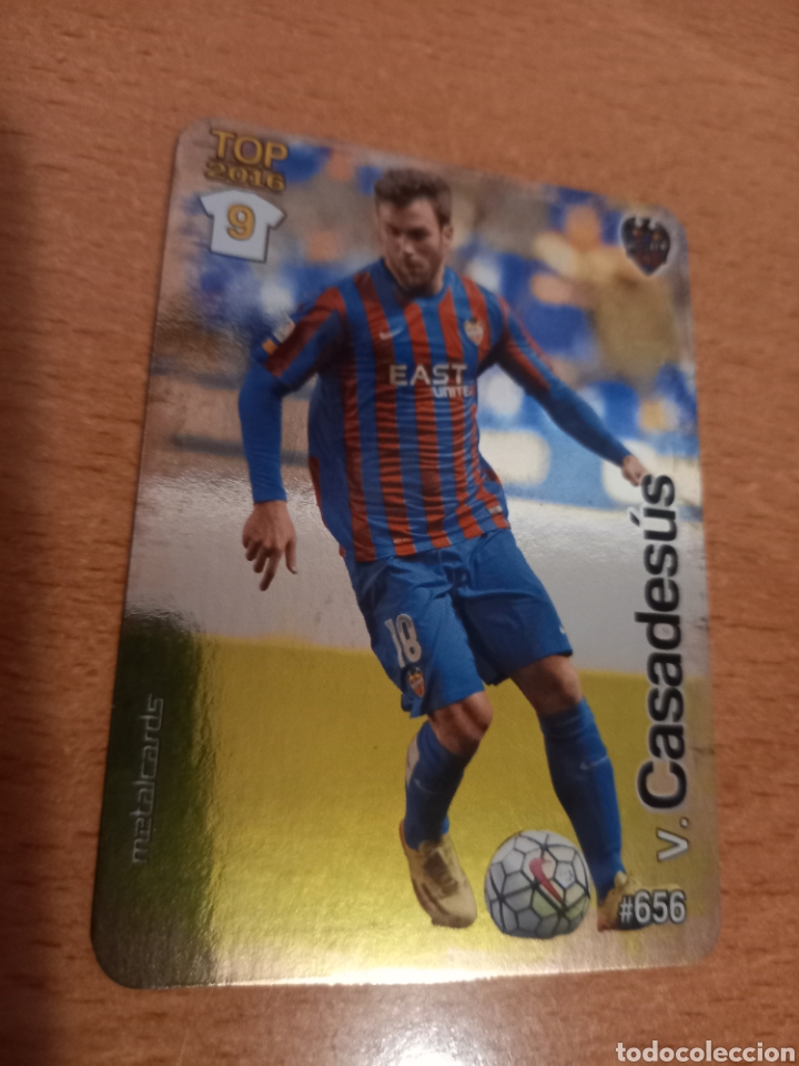 Figurine di Calcio: Mundicromo las fichas de la liga 2016 656 Casadesus Levante brillo liso