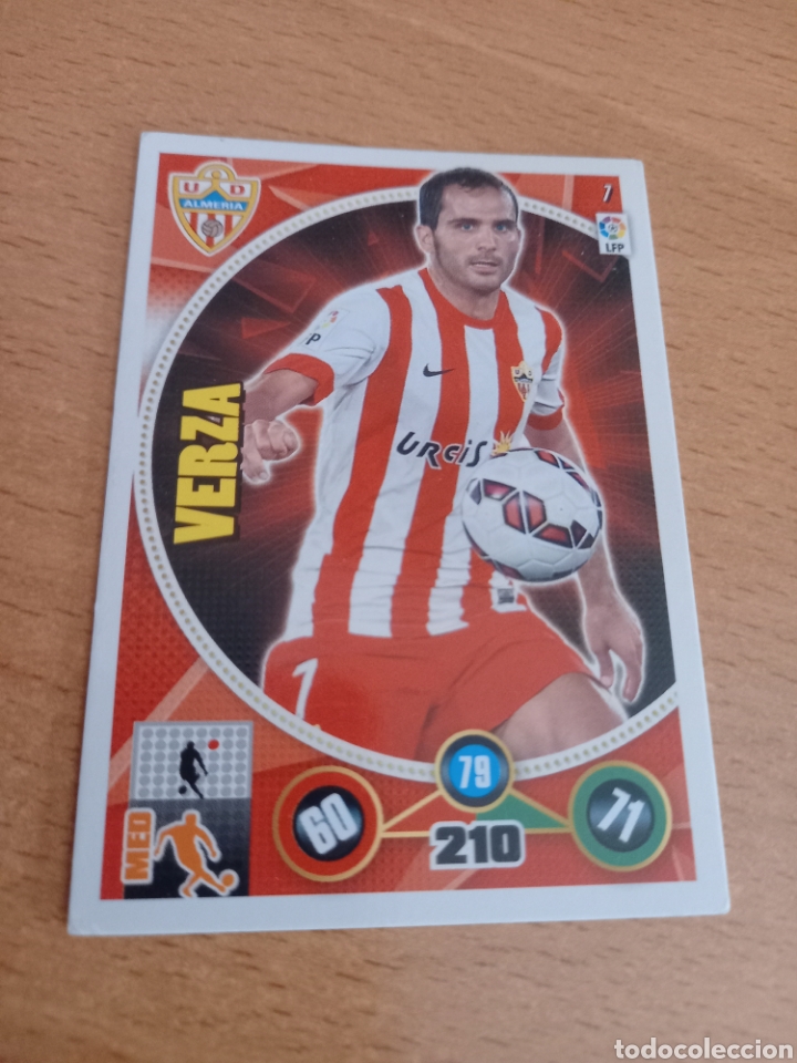 Figurine di Calcio: Panini Adrenalyn 2014 2015 14 15 7 Verza Almer&iacute;a