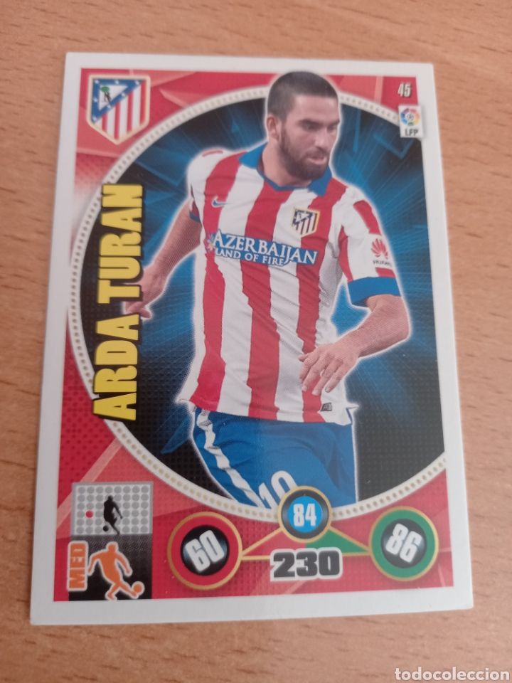 Fu&szlig;ball-Sticker: Panini Adrenalyn 2014 2015 14 15 45 Arda Turan Atl&eacute;tico de Madrid