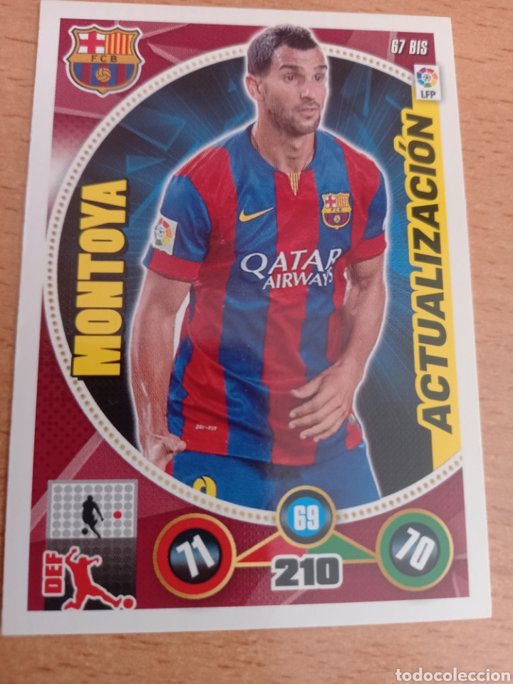 Cromos de Futebol: Panini Adrenalyn 2014 2015 14 15 67 bis Montoya Barcelona actualizaci&oacute;n