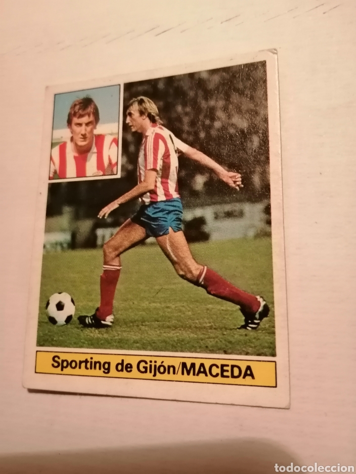 Cromos de F&uacute;tbol: Cromo f&uacute;tbol liga 81-82 ediciones Este Maceda Sporting de Gij&oacute;n