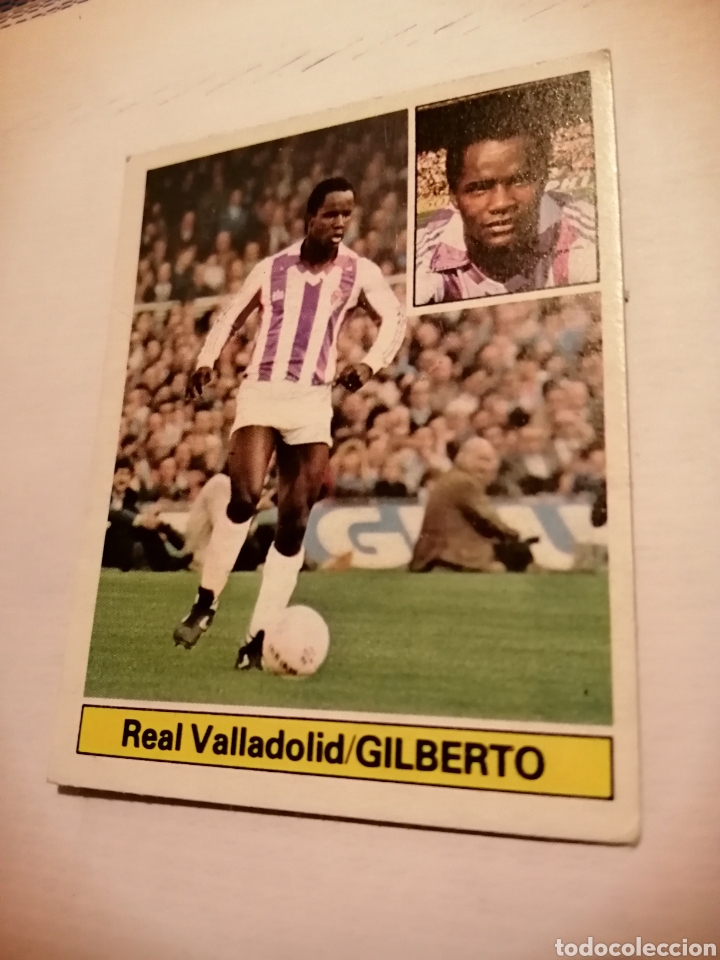 Cromos de F&uacute;tbol: Cromo f&uacute;tbol liga 81-82 ediciones Este Gilberto Real Valladolid