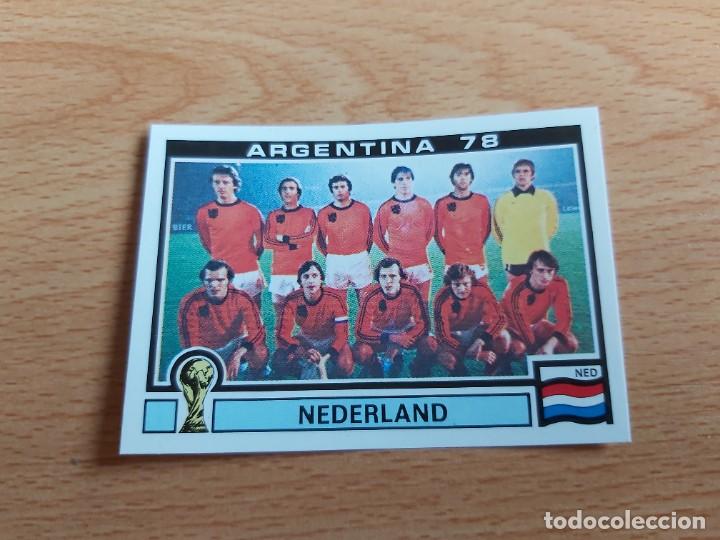 Cromos de Futebol: CROMO FUTBOL WORLD CUP STORY SONRIC'S-PANINI 118.ALINEACION/HOLANDA-MUNDIAL ARGENTINA 78-NUEVO