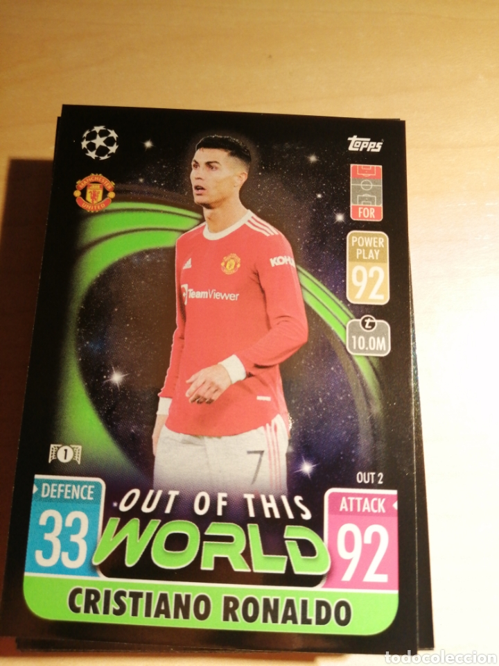 Cartes &agrave; collectionner de Football: MATCH ATTAX 21 22 CHAMPIONS LEAGUE OUT2 CRISTIANO RONALDO