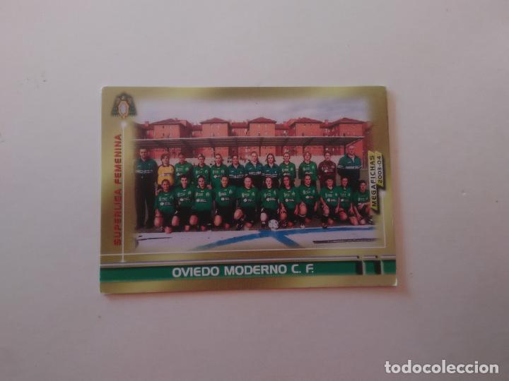 Figurine di Calcio: 435 ALINEACI&Oacute;N OVIEDO MODERNO SUPERLIGA FEMENINA CROMO MEGAFICHAS PANINI LIGA FUTBOL 2003-2004 03-04
