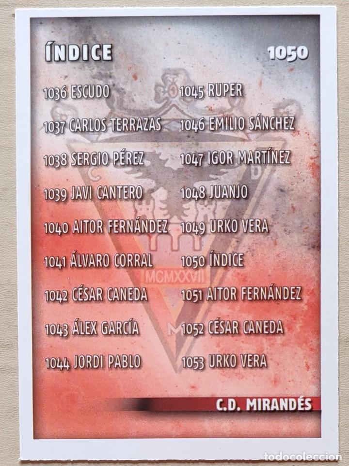 Cromos de Futebol: 1050 INDICE MIRANDES FICHAS ALBUM MUNDICROMO 2014 2015 14 15