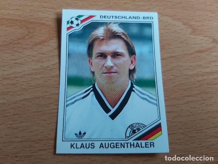 Cartes &agrave; collectionner de Football: CROMO FUTBOL WORLD CUP STORY SONRIC'S-PANINI 183.AUGENTHALER/ALEMANIA-MUNDIAL MEXICO 86-NUEVO