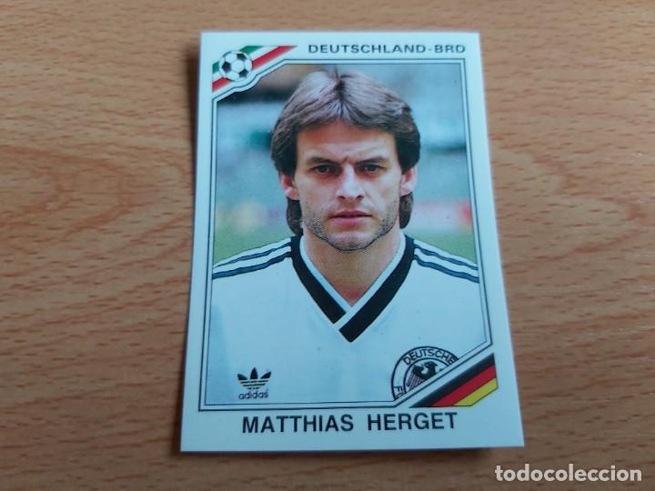 Cromos de Futebol: CROMO FUTBOL WORLD CUP STORY SONRIC'S-PANINI 184.HERGET/ALEMANIA-MUNDIAL MEXICO 86-NUEVO