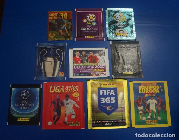 Football Stickers: LOTE DE 10 SOBRES FUTBOL VACIOS DE MUNDIAL FIFA 365 LIGA PANINI CHAMPIONS LEAGUE ROLLAN 84