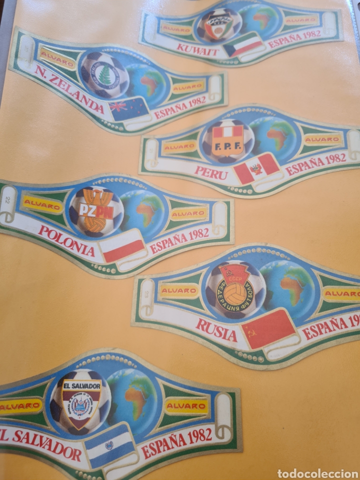 Cromos de F&uacute;tbol: MUNDIAL ESPA&Ntilde;A 82 VITOLAS DE PUROS - COMPLETA