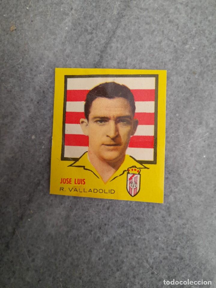 Cromos de F&uacute;tbol: Cromo f&uacute;tbol editorial Bruguera a&ntilde;o 1957 Jos&eacute; Luis Real Valladolid campeones