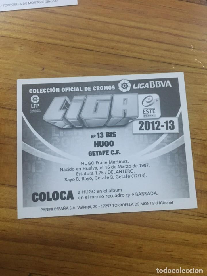 Cromos de f&uacute;tbol: 2012-13 Ediciones este. Coloca. Hugo 13 - Foto 2