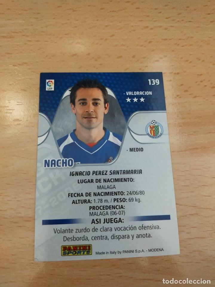 Cromos de f&uacute;tbol: Megacracks 07/08. 139- Nacho. Getafe. - Foto 2