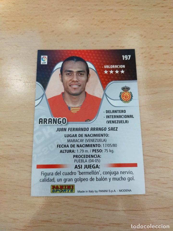 Cromos de f&uacute;tbol: Megacracks 07/08. 197- Arango. Mallorca. - Foto 2