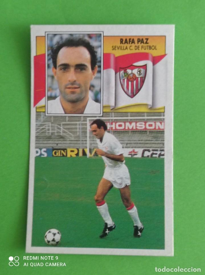 Cromos de Futebol: Este 90 91 Rafa Paz del Sevilla nunca pegado