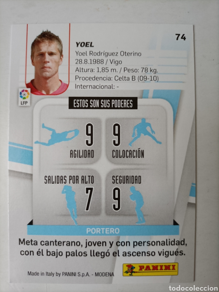 Cromos de f&uacute;tbol: Yoel. Celta de Vigo. Megacracks 2012/13 - Foto 2