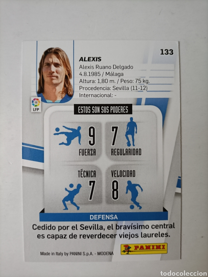 Cromos de f&uacute;tbol: Alexis. Getafe. Megacracks 2012/13 - Foto 2