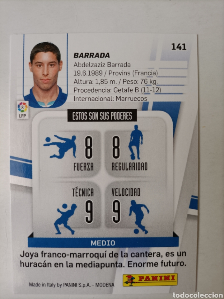 Cromos de f&uacute;tbol: Barrada. Getafe. Megacracks 2012/13 - Foto 2