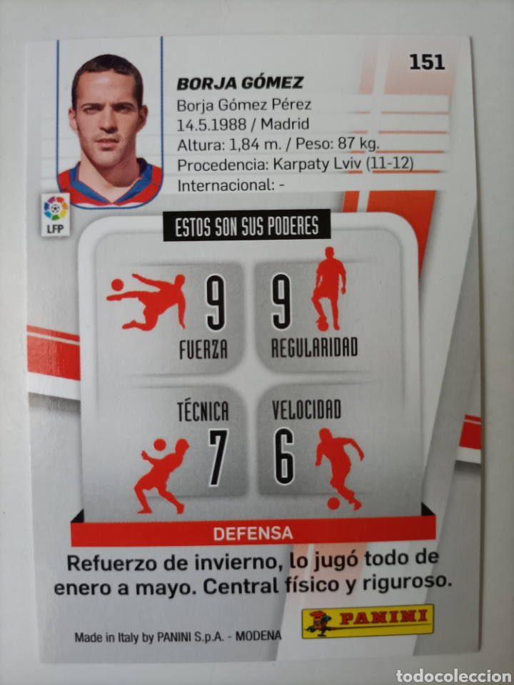 Cromos de f&uacute;tbol: Borja G&oacute;mez. Granada. Megacracks 2012/13 - Foto 2