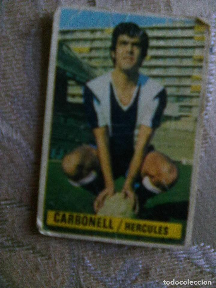 Cromos de f&uacute;tbol: Cromo - Carbonell - hercules - Ediciones Este - escaso - Foto 1