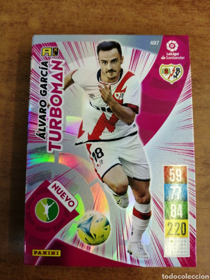 Football Stickers: NUEVO TURBOMAN ALVARO GARC&Iacute;A 497 ADRENALYN XL 2021 2022. 21 22