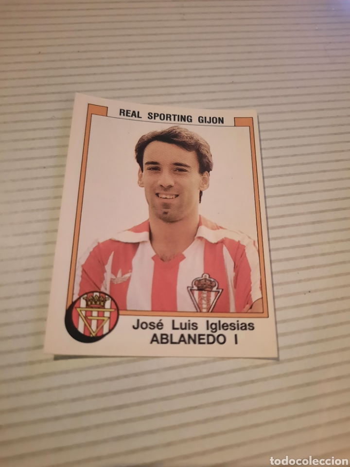 Cromos de Futebol: CROMO JOS&Eacute; LUIS IGLESIAS ABLANEDO I, REAL SPORTING GIJON, F&Uacute;TBOL 88 N&deg;335, PANINI NUEVO