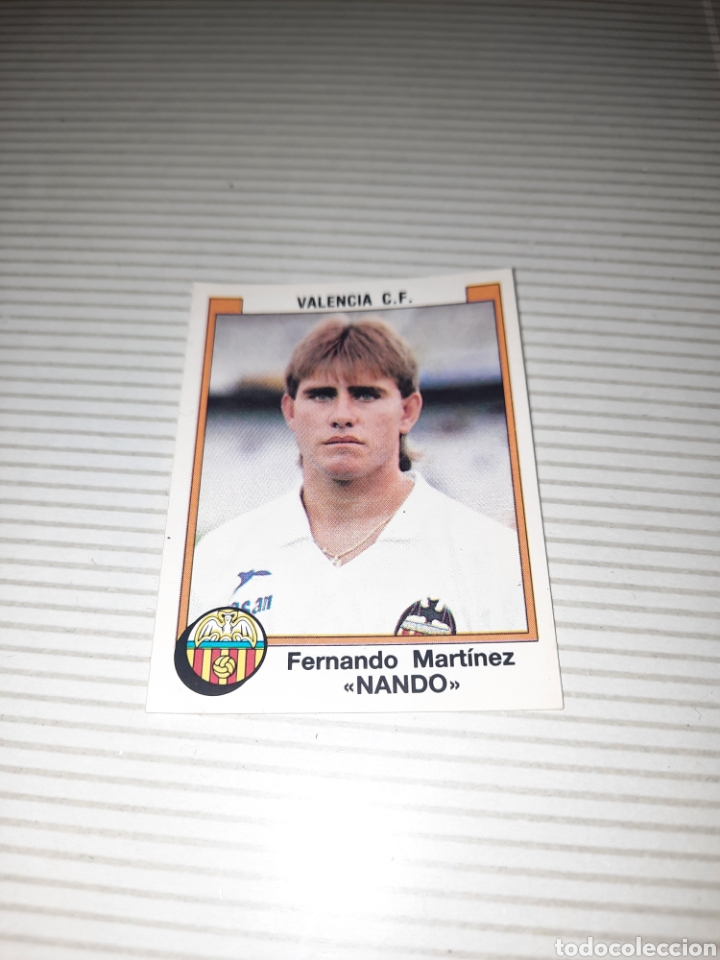 Fu&szlig;ball-Sticker: CROMO FERNANDO MART&Iacute;NEZ &rdquo;NANDO&rdquo;,VALENCIA C.F.,F&Uacute;TBOL 88 N&deg;361,PANINI NUEVO