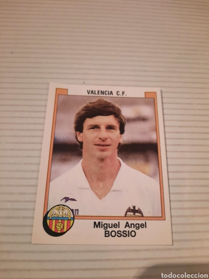 Cromos de Futebol: CROMO MIGUEL ANGEL BOSSIO,VALENCIA C.F, F&Uacute;TBOL 88 N&deg;356,PANINI NUEVO