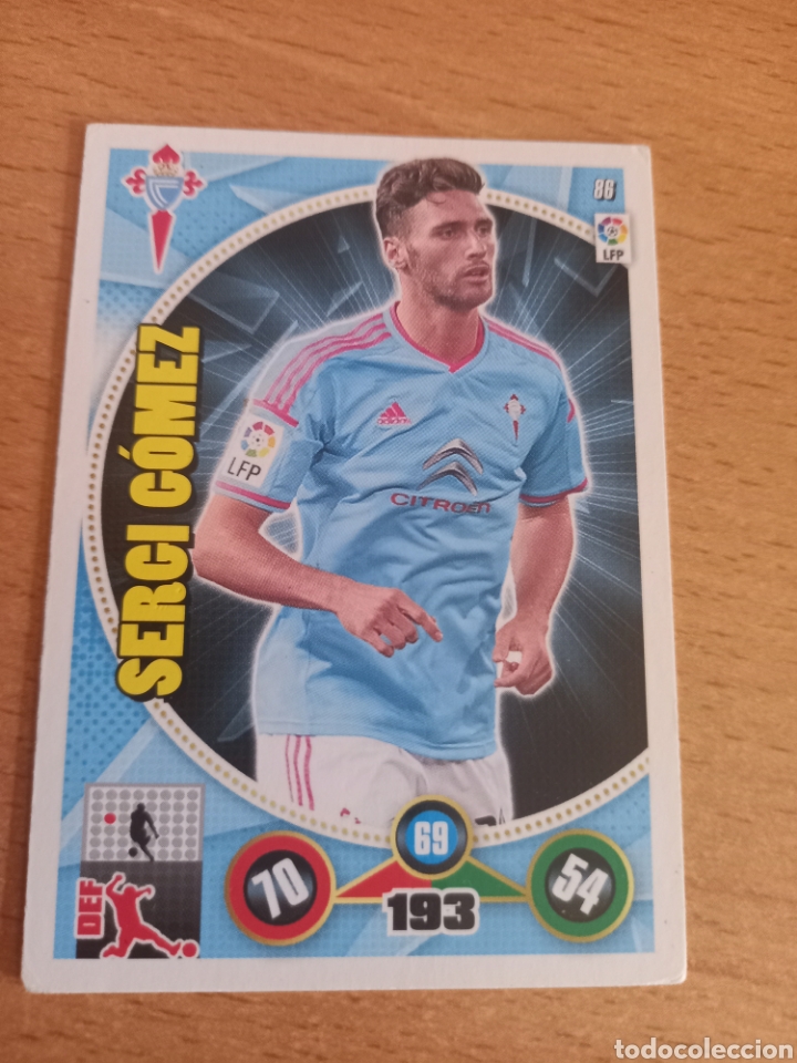 Cromos de F&uacute;tbol: Panini Adrenalyn 2014 2015 14 15 86 Sergi G&oacute;mez Celta de Vigo