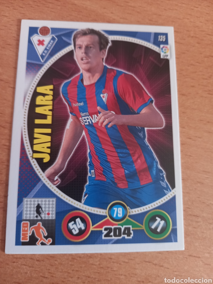Fu&szlig;ball-Sticker: Panini Adrenalyn 2014 2015 14 15 135 Javi Lara Eibar