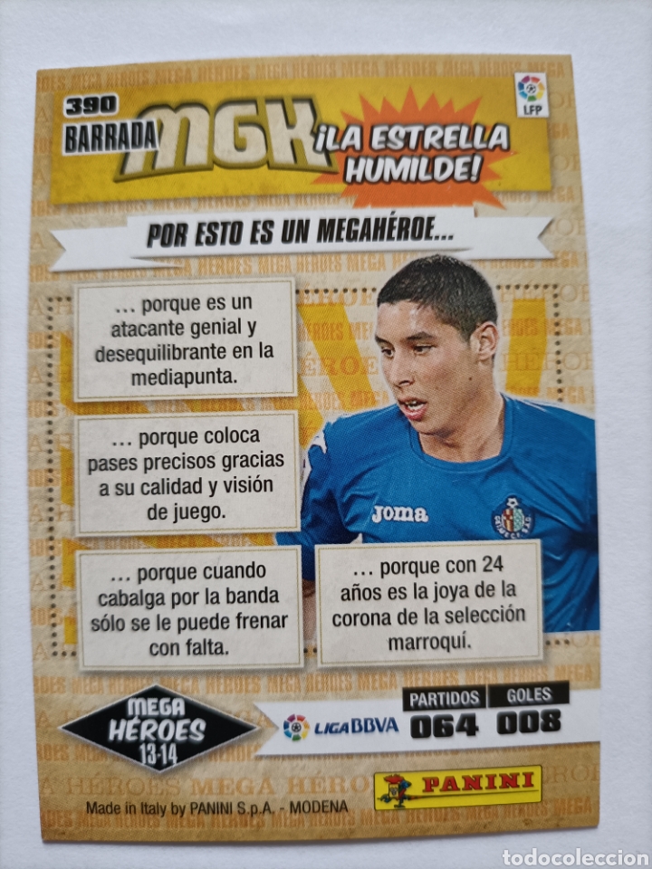 Cromos de f&uacute;tbol: Barrada. Getafe. Megacracks 2013/14 - Foto 2