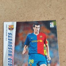 Cromos de Fútbol: MEGACRACKS 2008 2009 08 09 - 68 BIS SERGIO BUSQUETS - FC BARCELONA ( ROOKIE CARD ) 333. Lote 327449873