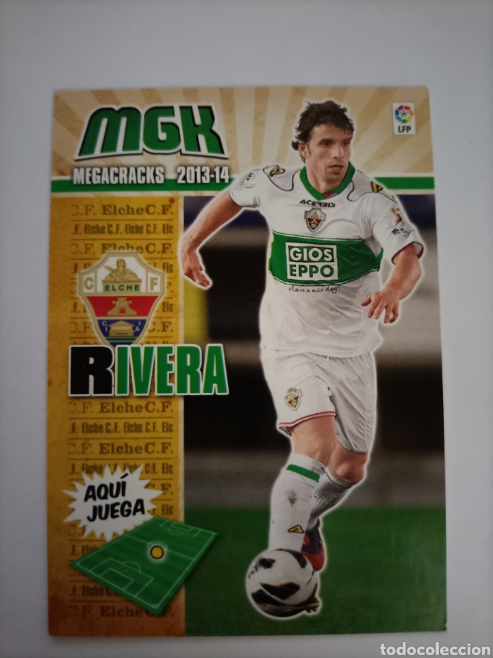 Cromos de f&uacute;tbol: Rivera. Elche. Megacracks 2013/14 - Foto 1