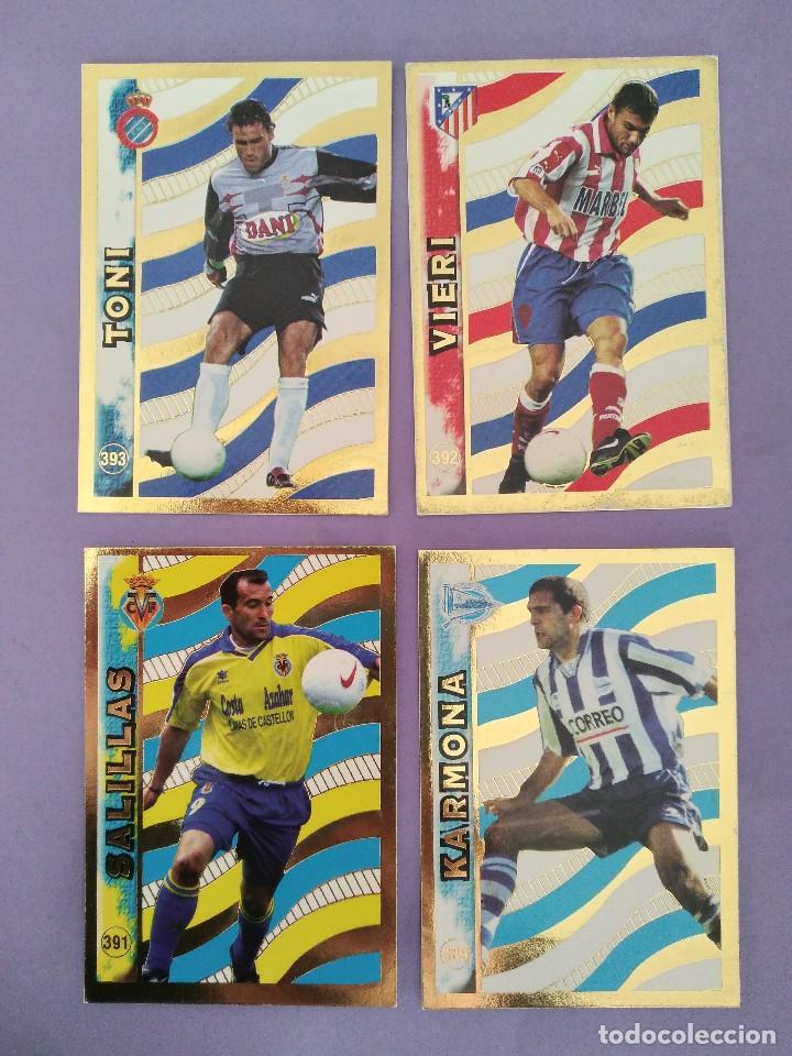 Cromos de F&uacute;tbol: LOTE 11 CROMOS LIGA FUTBOL 98 99 FICHAS MUNDI CROMO SPORT TROFEO ZAMORA PICHICHI EL MEJOR BAJAS