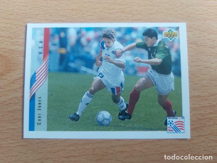 Cromos de f&uacute;tbol: CROMO FUTBOL MUNDIAL USA 94 UPPER DECK STICKERS 11.COBI JONES-USA-NUNCA PEGADO